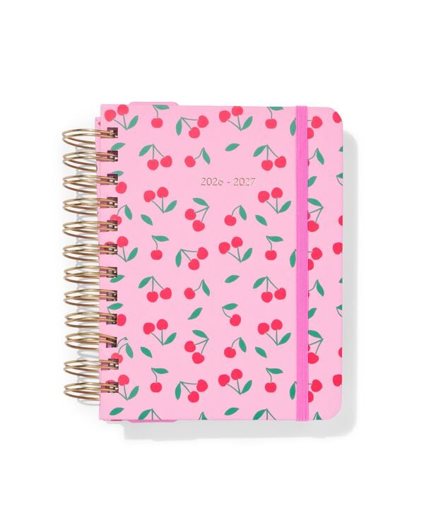 agenda scolaire 2026-2027 5,4x18,6cm cerises - 14505655 - HEMA