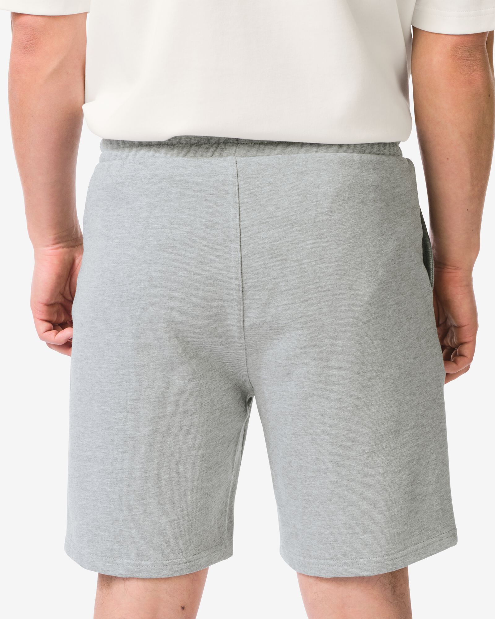 Herren-Shorts, Regular Fit, Sweatstoff graumeliert graumeliert - 2109980GREYMELANGE - HEMA