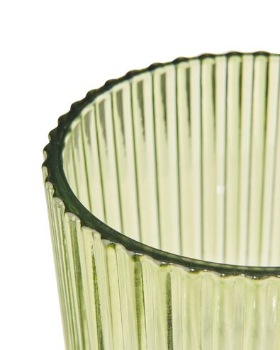Teelichthalter, Glas, gerippt, Ø 7 x 6 cm - 13323037 - HEMA