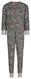 Kinder-Pyjama-Jumpsuit, Tiermuster graumeliert graumeliert - 1000020702 - HEMA