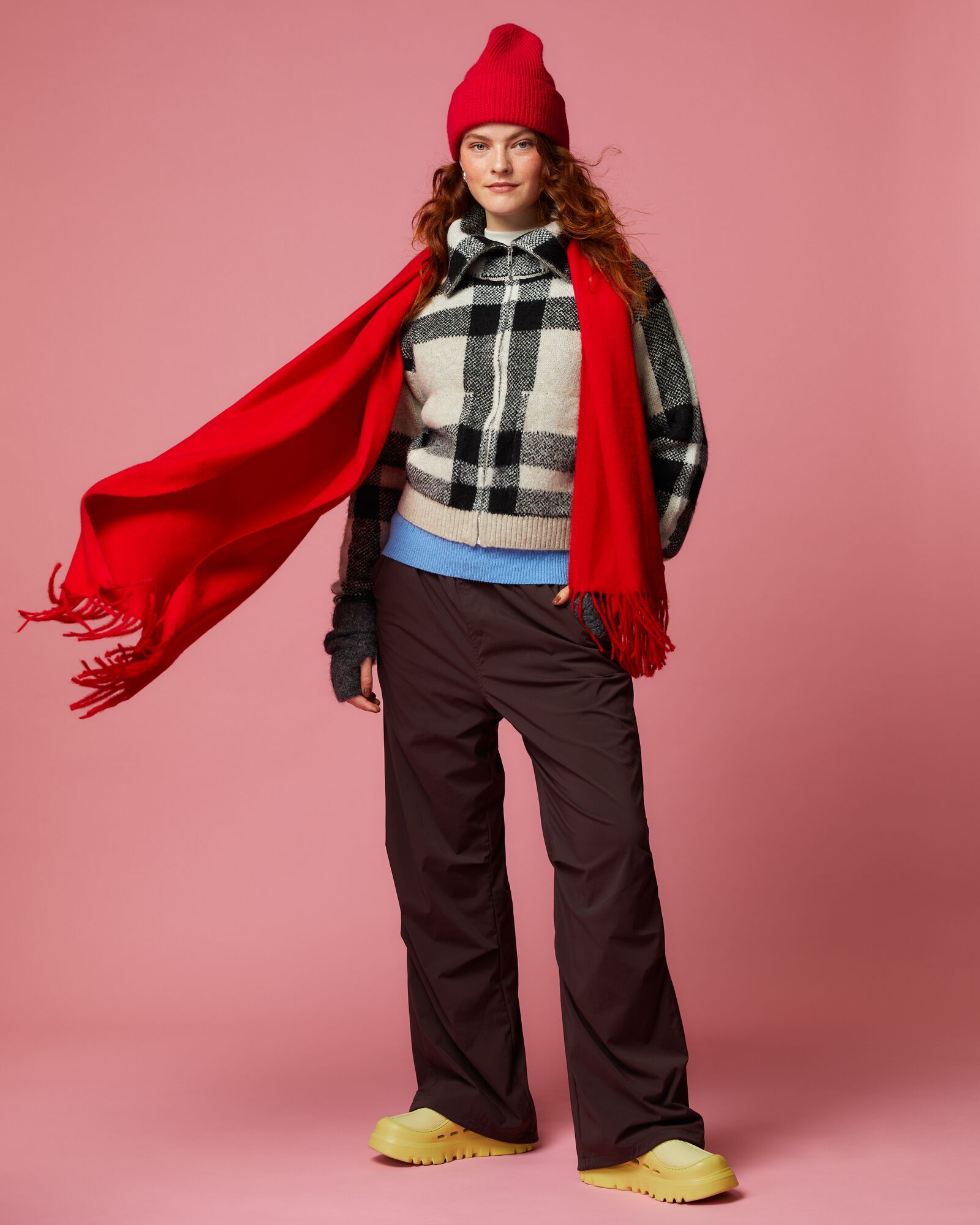 damesmuts rib rood - 16451071 - HEMA