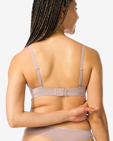 soutien-gorge pr&eacute;form&eacute; sans armatures recycl&eacute;/micro beige - 1000024170 - HEMA