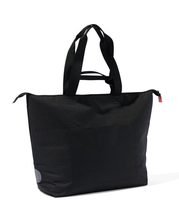 fietstas shopper 25L 40x37x17.5 zwart - 41150055 - HEMA