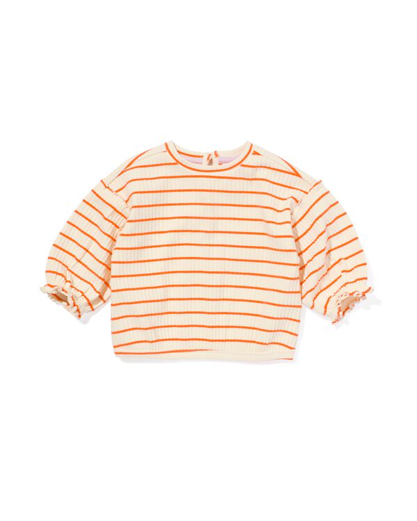 Baby-Sweatshirt, Ballonärmel hellgelb hellgelb - 33038850LIGHTYELLOW - HEMA
