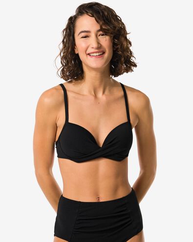 haut de bikini push-up femme bonnet A-E noir 75C - 22351425 - HEMA