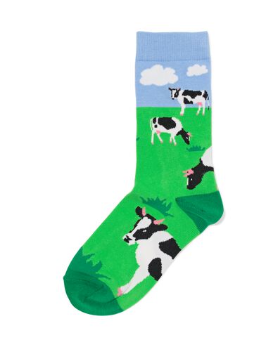 Socken, mit Baumwolle, Hi there gr&uuml;n gr&uuml;n - 1000029369 - HEMA