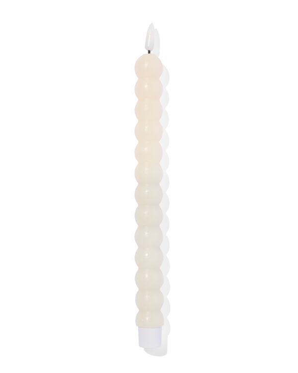 Bougie boule LED avec cire &Oslash;2,5 x 29 ivoire - 13550086 - HEMA