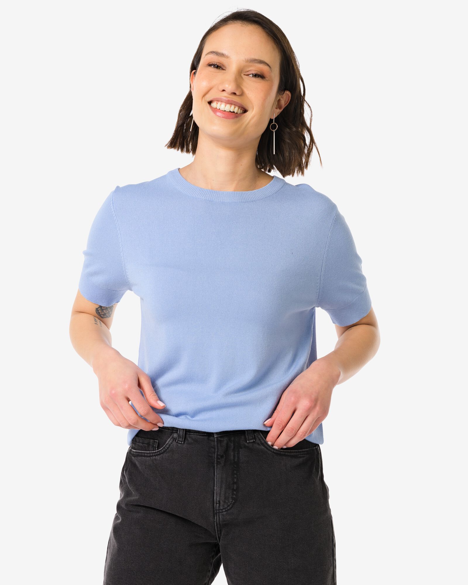 haut femme Fally bleu - 36310480BLUE - HEMA