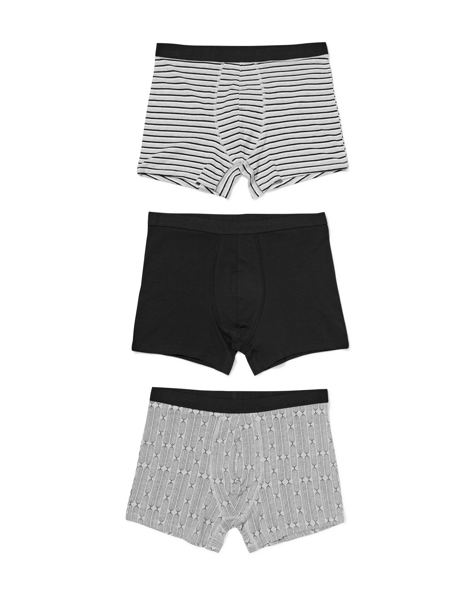 Herren-Boxershorts getupft &ndash; 3 St&uuml;ck schwarz schwarz - 19168350BLACK - HEMA