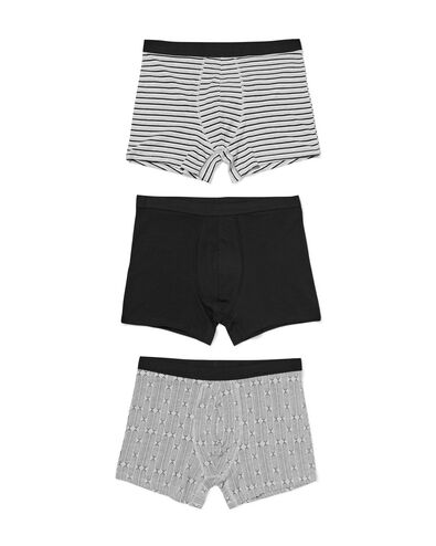 Herren-Boxershorts getupft &ndash; 3 St&uuml;ck schwarz schwarz - 19168350BLACK - HEMA