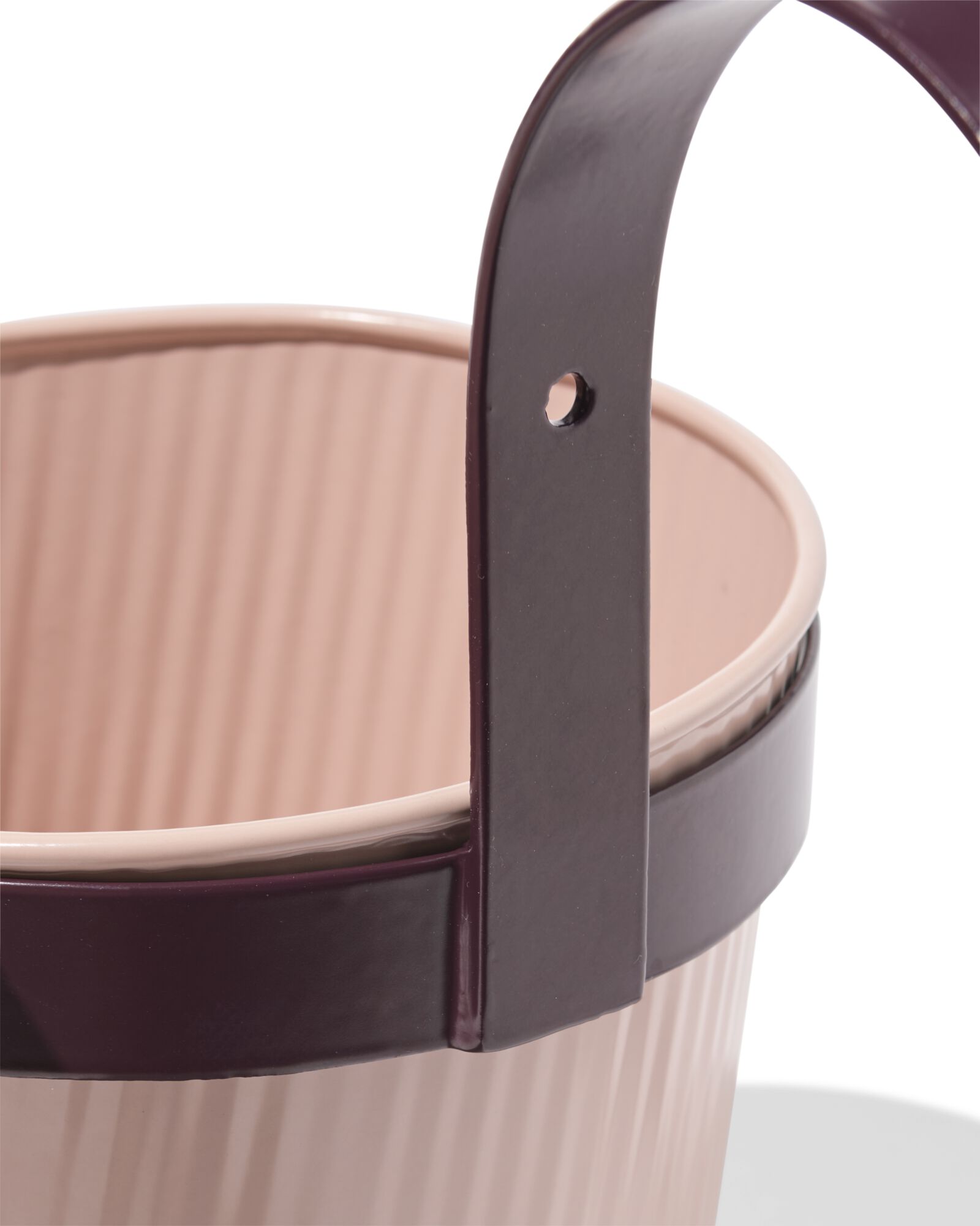 jardini&egrave;re balcon 22x13x21cm avec crochet rose - 41800082 - HEMA