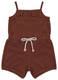 Baby-Jumpsuit, Frottee, Kirschen braun braun - 1000027768 - HEMA