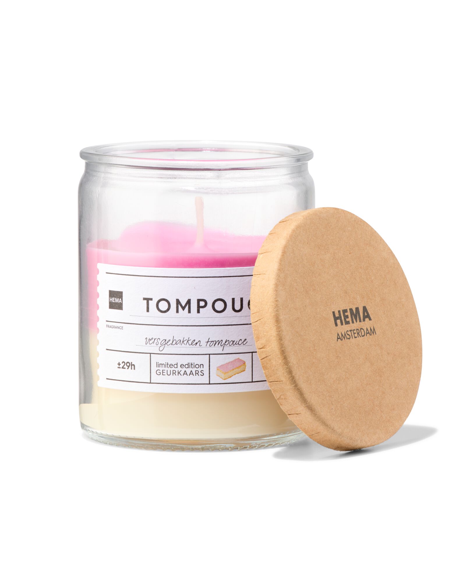 geurkaars in glas tompouce - 13540003 - HEMA