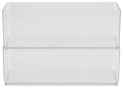 2 petits bacs transparents S - 39822140 - HEMA