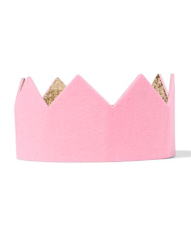 omkeerbare kroon vilt roze goud - 14250340 - HEMA