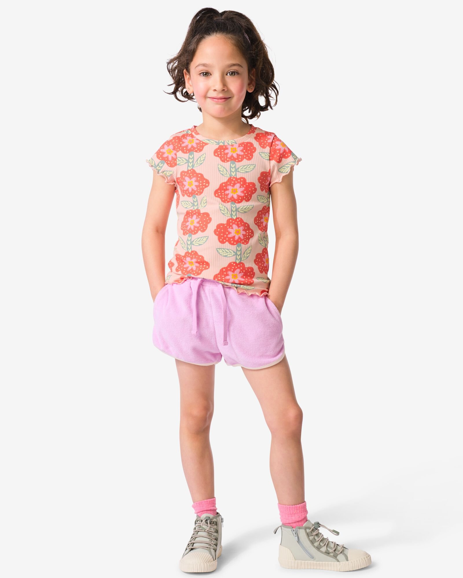kindershort comfort fit paars paars - 30825404PURPLE - HEMA