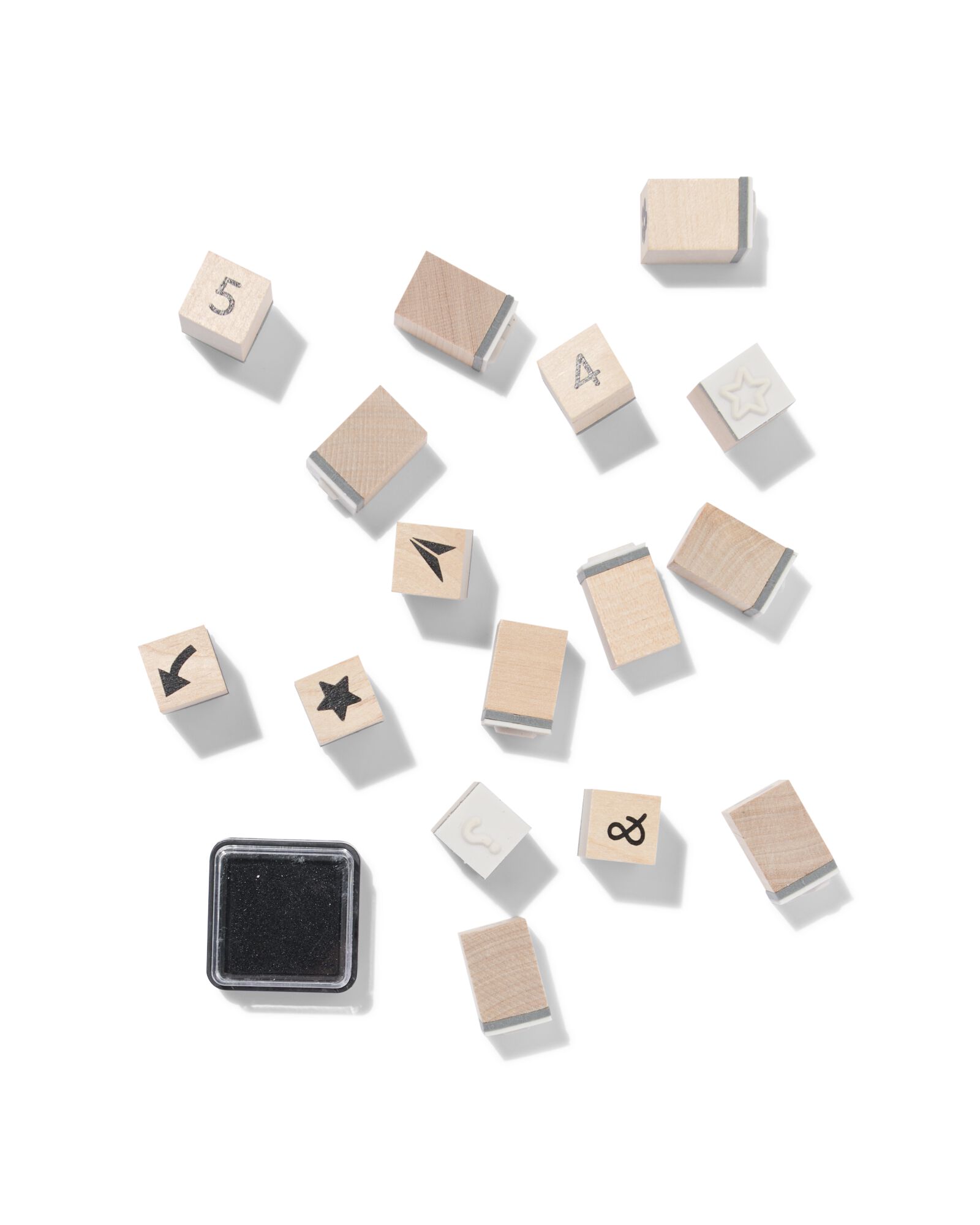 Holzstempelset, Zahlen - 14890206 - HEMA