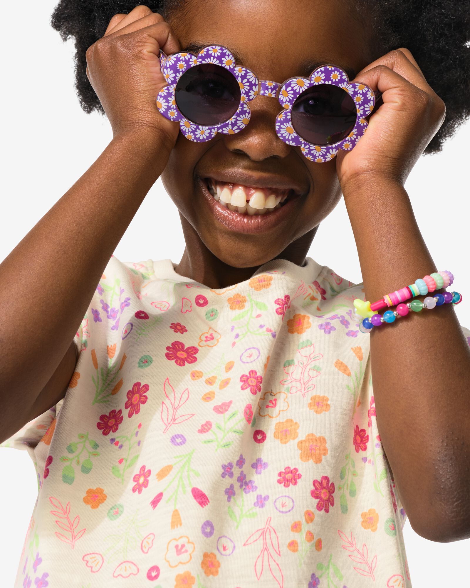 Kinderkleid mit Blumen hellrosa - 30857605LIGHTPINK - HEMA