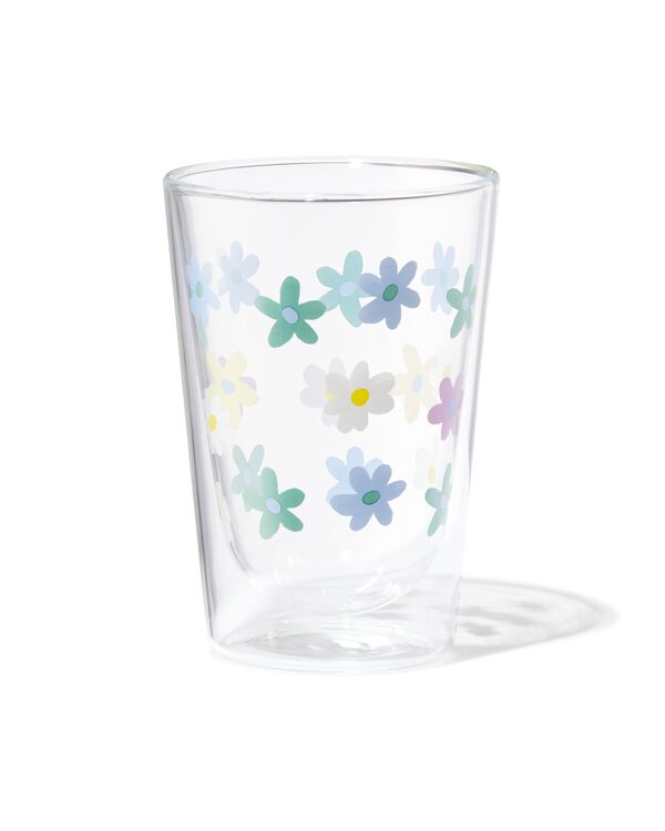 doppelwandiges Glas, Blumen, 350 ml - 61170094 - HEMA
