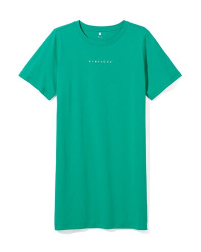 chemise de nuit femme coton vert marin L - 23490073 - HEMA