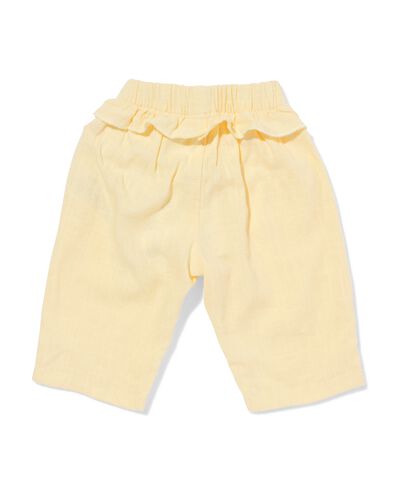 babybroek comfy fit lichtgeel lichtgeel - 33451720LIGHTYELLOW - HEMA