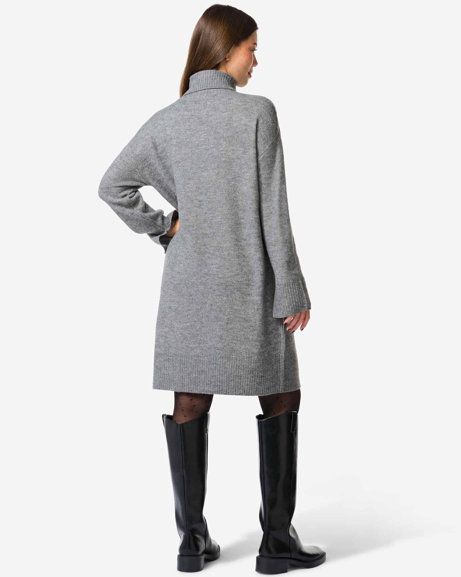 damesjurk Frankie lichtgrijs - 36366860LIGHTGREY - HEMA