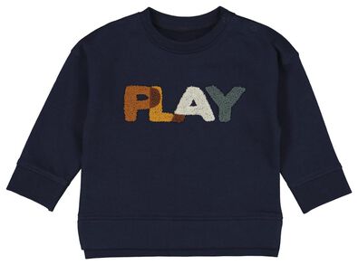Baby-Sweatshirt dunkelblau - 1000020342 - HEMA
