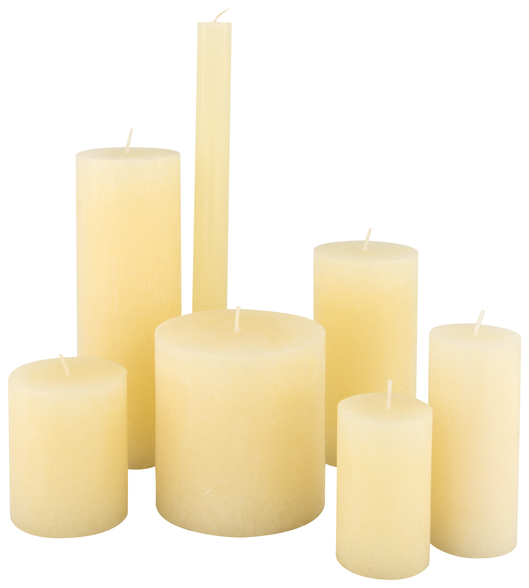 Kerzen, rustikal elfenbeinfarben elfenbeinfarben - 1000020025 - HEMA