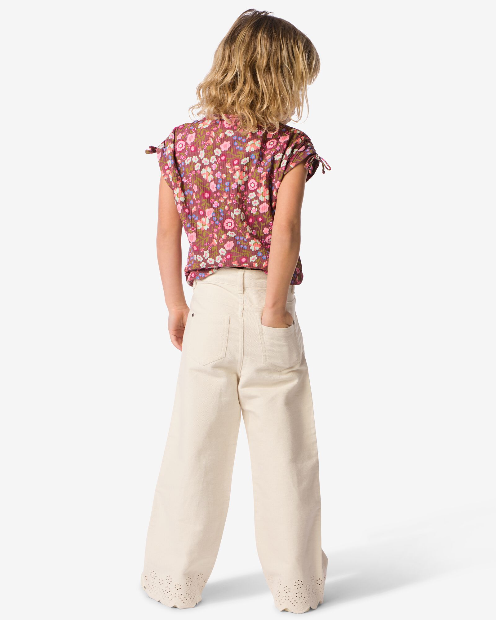 Kinderhose, Stickerei ecru ecru - 30838503ECRU - HEMA