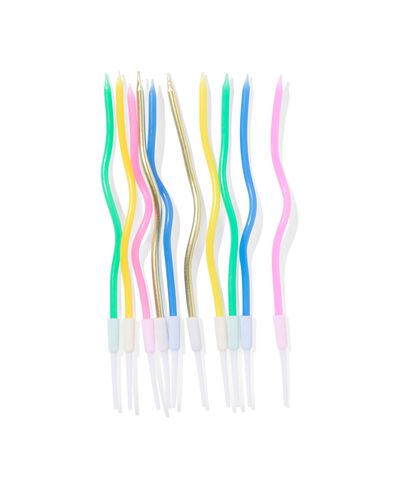 taartkaarsjes gedraaid 10 stuks  - 14250182 - HEMA