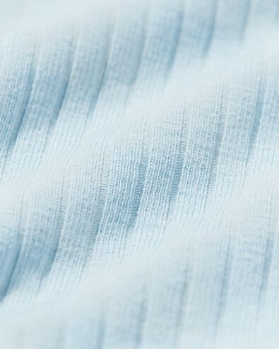 newborn meegroei overslagromper rib blokken bleu clair bleu clair - 33438020LIGHTBLUE - HEMA