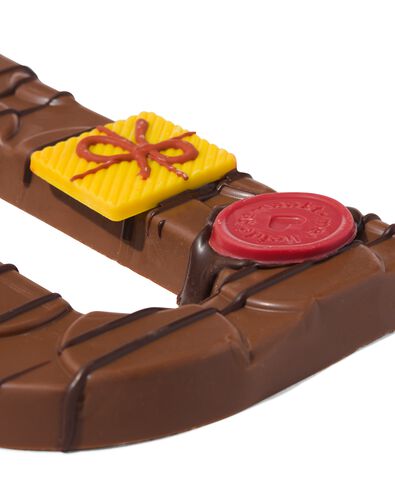 Lettre en chocolat d&eacute;cor&eacute;e &agrave; la main lait D 180g - 24427404 - HEMA
