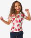Kinder-T-Shirt, Erdbeeren pfirsich 110/116 - 30864159 - HEMA
