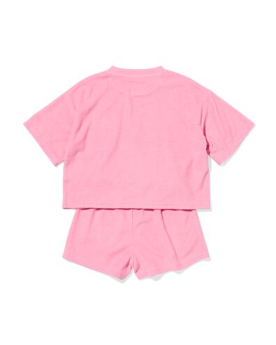 Kinder-Kurzpyjama aus Frottee, Croissant rosa - 23003860PINK - HEMA