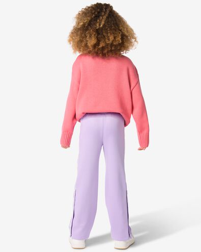 kinderbroek straight fit bloemen lila lila - 30842617LILAC - HEMA