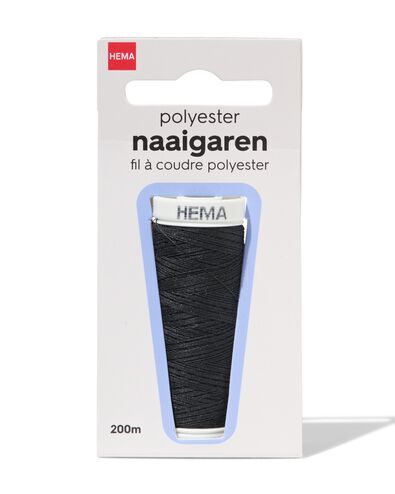 Garn 200 m, schwarz - 1400283 - HEMA