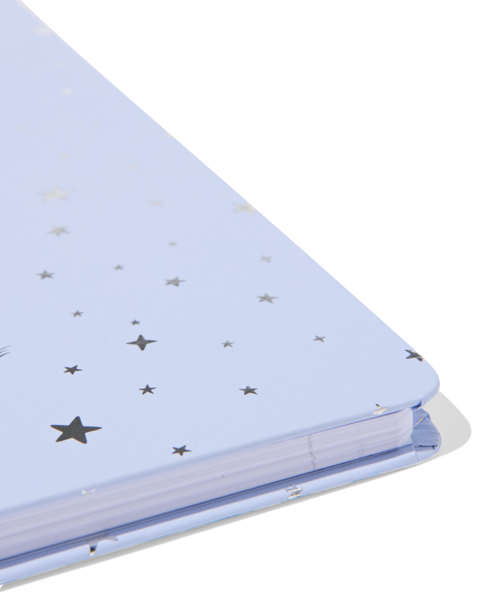 carnet A5 lign&eacute; avec &eacute;toiles argent&eacute;es  - 14100366 - HEMA