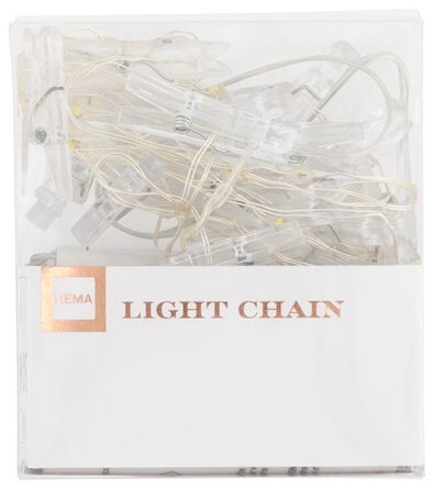 guirlande lumineuse 3,25m avec 20 lumi&egrave;res et 19 clips - 60300538 - HEMA