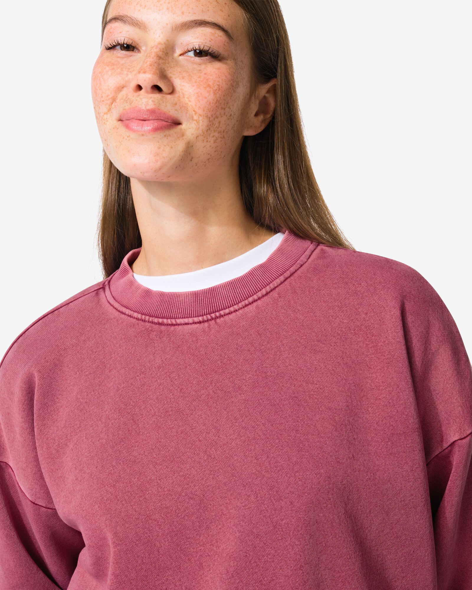 damessweater Esmee bordeauxrood - 36205450BURGUNDYRED - HEMA