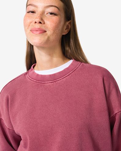 damessweater Esmee bordeauxrood - 36205450BURGUNDYRED - HEMA