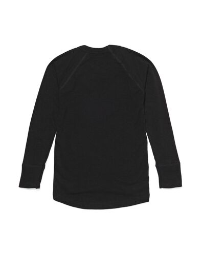 t-shirt thermo enfant noir 134/140 - 19309214 - HEMA
