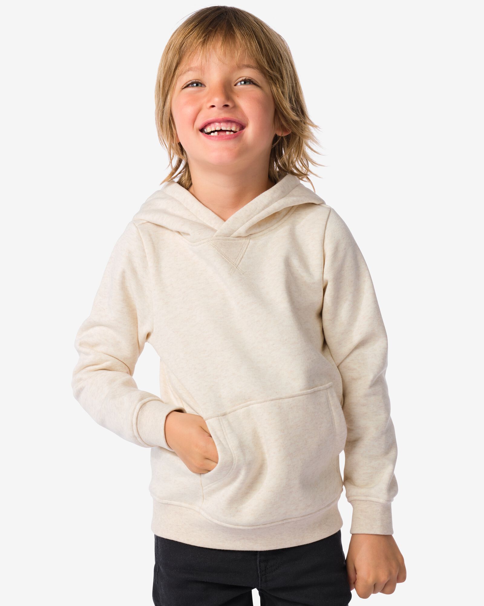 pull à capuche blanc cassé - 30787301OFFWHITE - HEMA