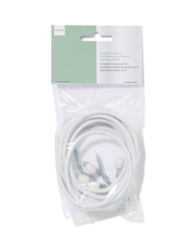 Lot de rideaux spirale 2,5 m - 7578061 - HEMA