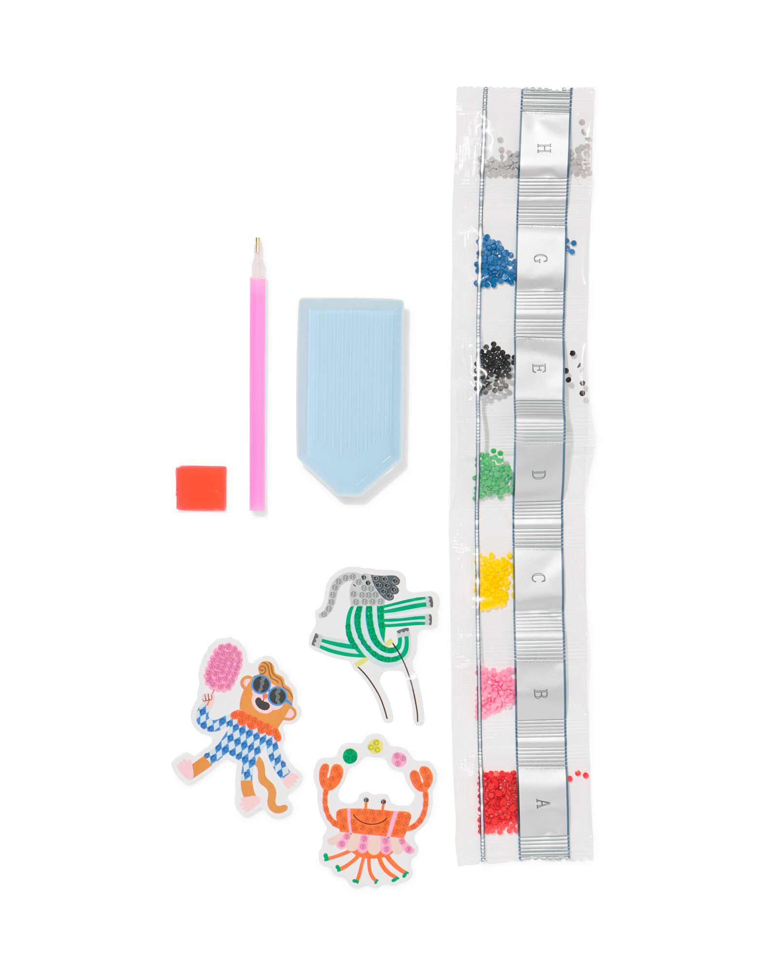 diamond painting stickers circus - 3 stuks - 15900506 - HEMA