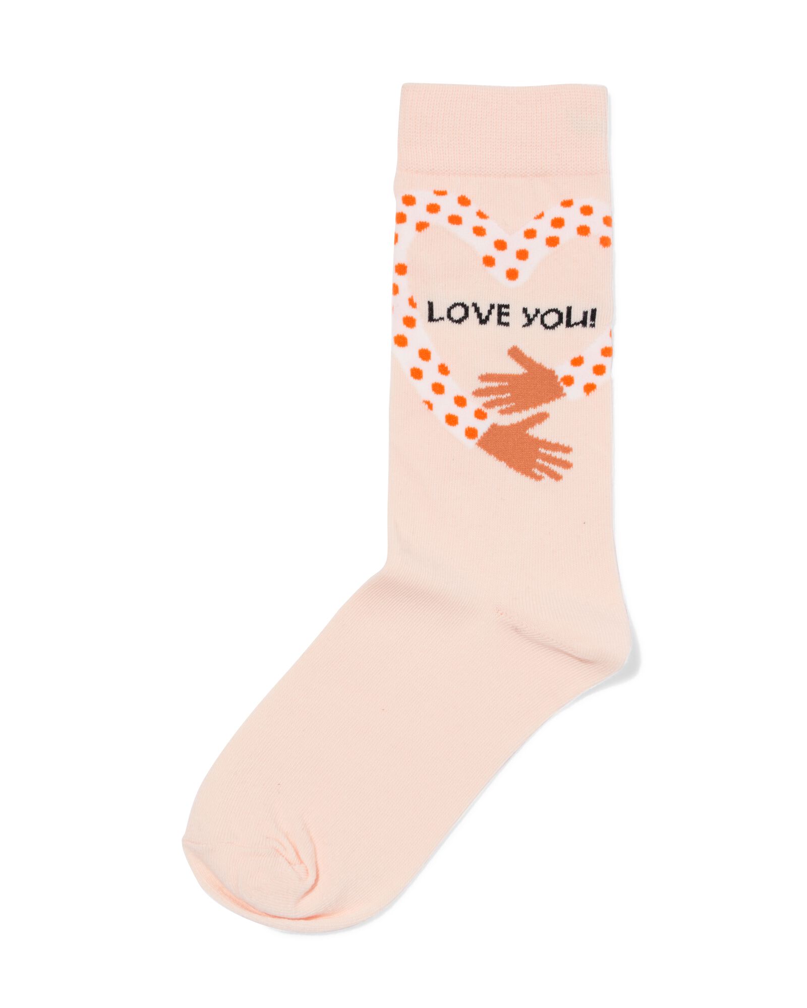 Socken mit Baumwolle Love you  hellrosa - 4124145LIGHTPINK - HEMA