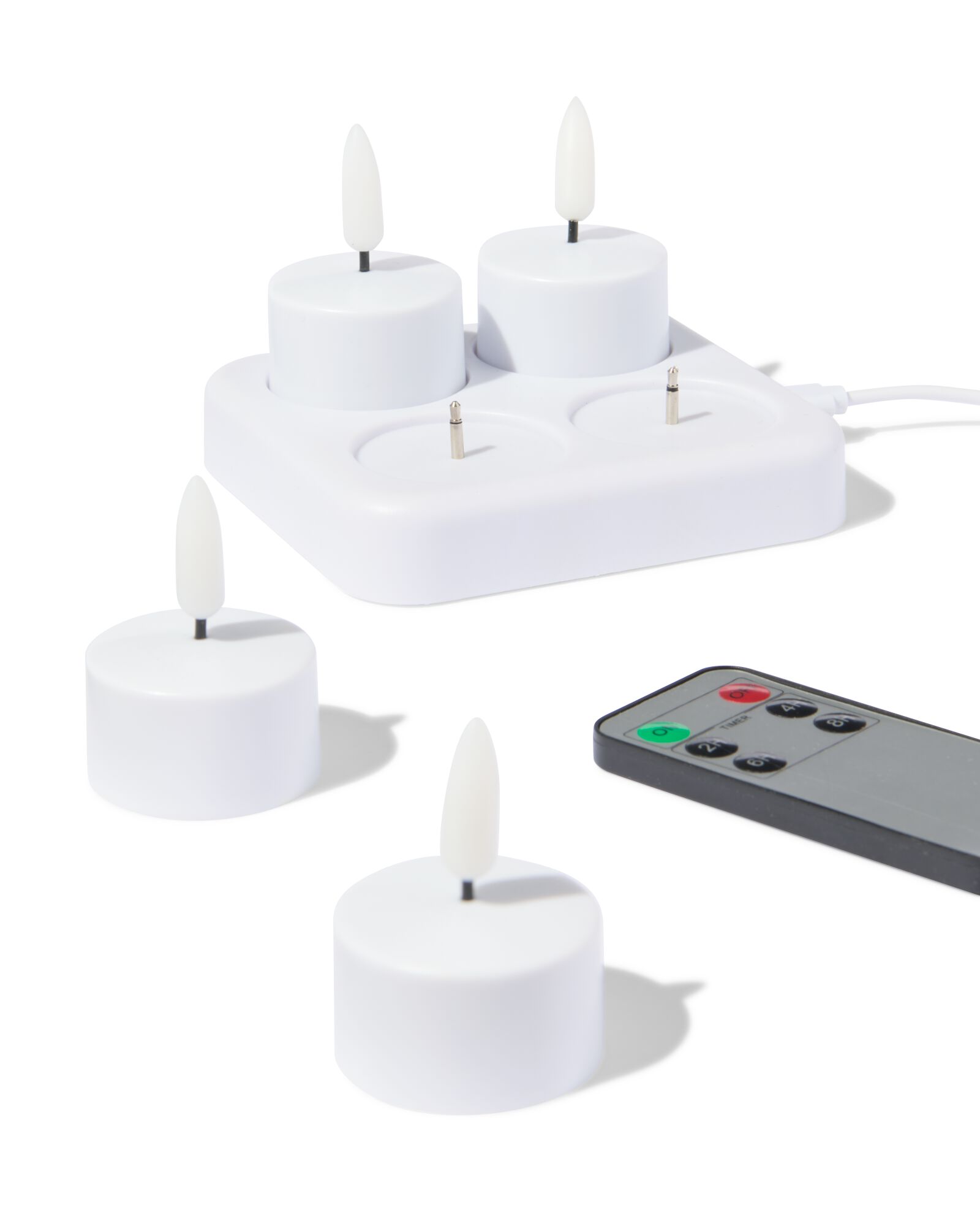 bougies chauffe-plat rechargeables - lot de 4 - 13550076 - HEMA