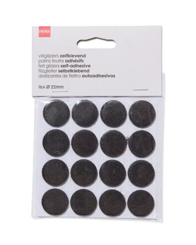 16-pak zelfklevende viltglijders - 81040070 - HEMA