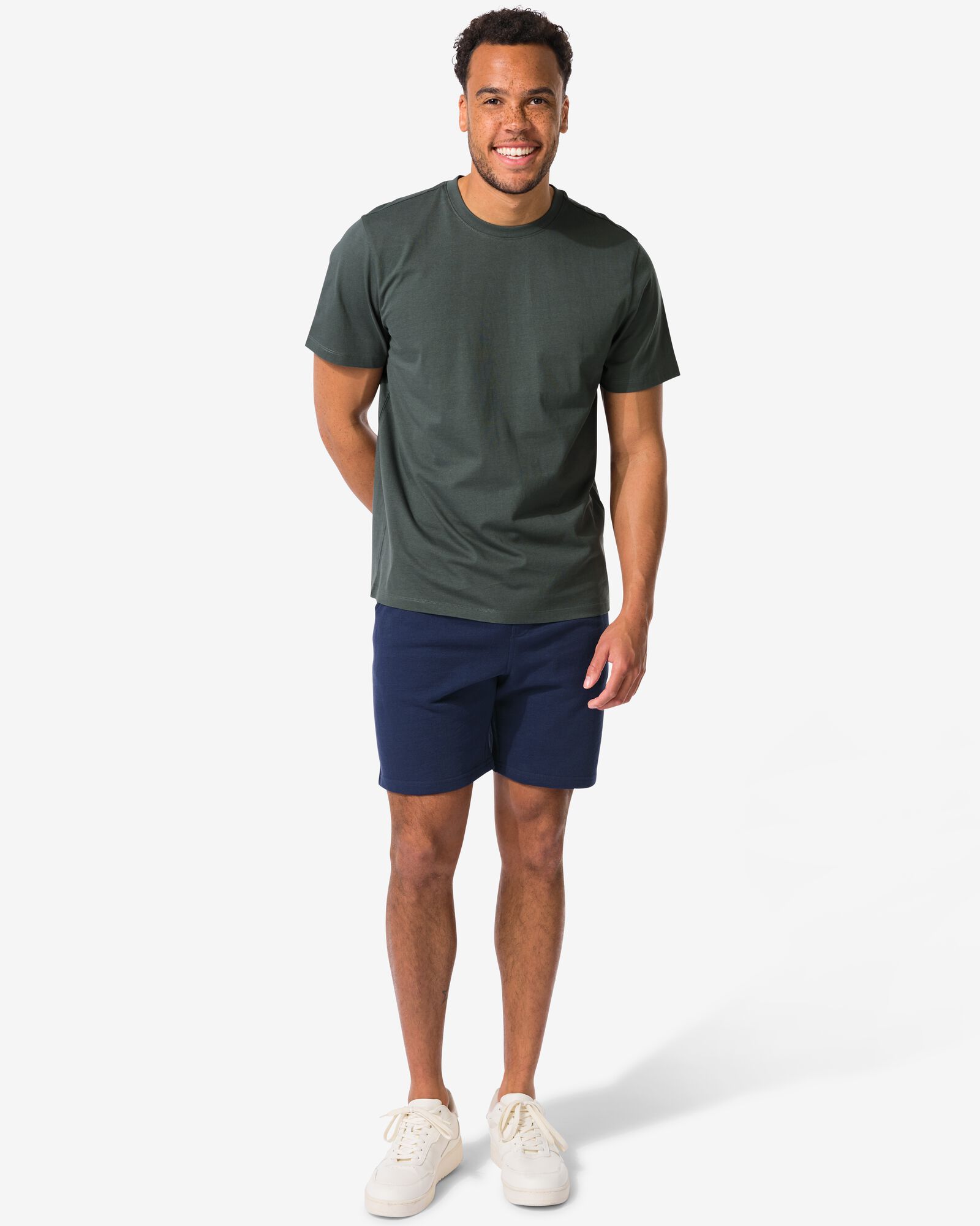 Herren-Sweatshorts dunkelblau dunkelblau - 2109960DARKBLUE - HEMA
