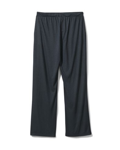 dames pyjamabroek met viscose zwart XL - 23400379 - HEMA