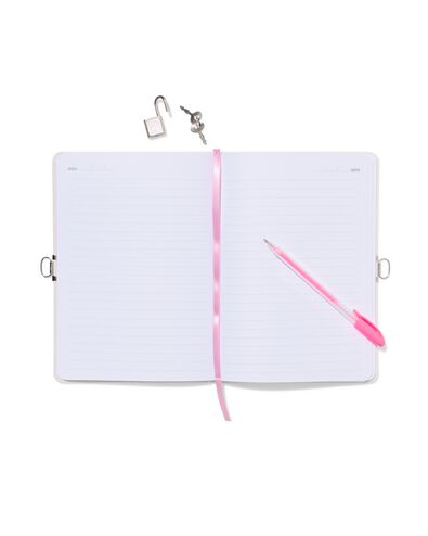 agenda 21,2x15cm cadenas broderie fleurs - 61104529 - HEMA
